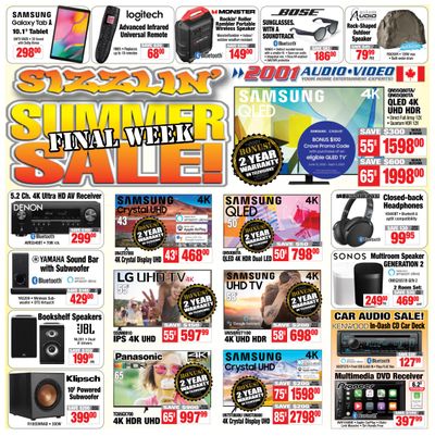 2001 Audio Video Flyer July 24 to 30