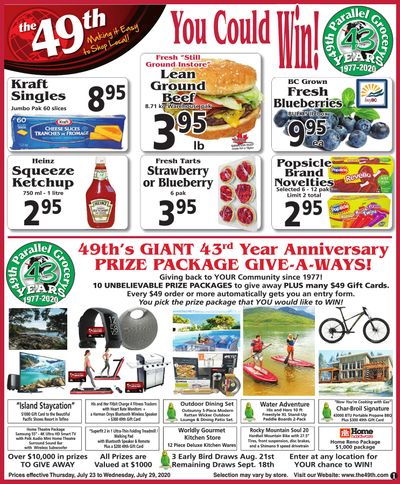 The 49th Parallel Grocery Flyer July 23 to 29