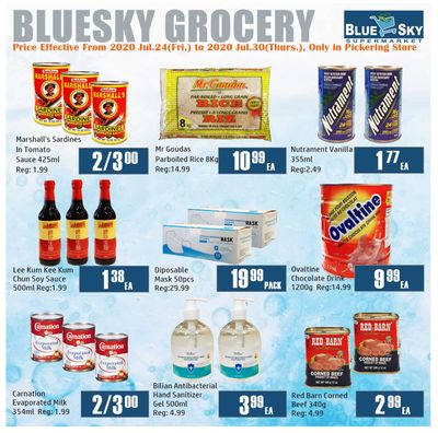 Blue Sky Supermarket (Pickering) Flyer July 24 to 30