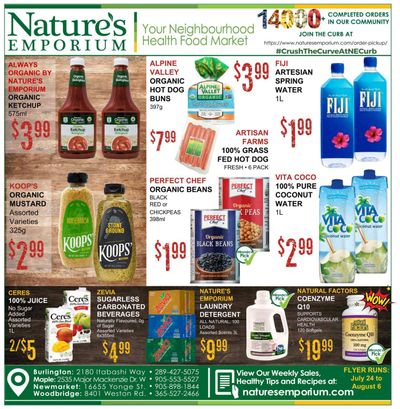 Nature's Emporium Flyer July 24 to August 6