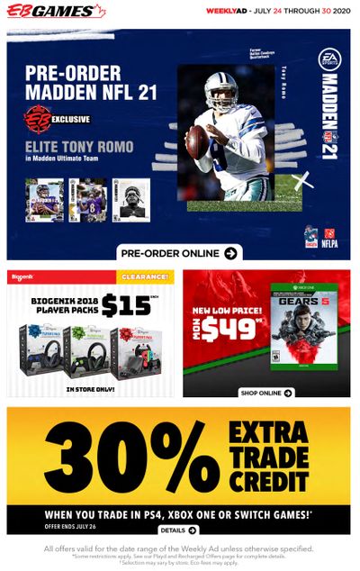 EB Games Flyer July 24 to 30