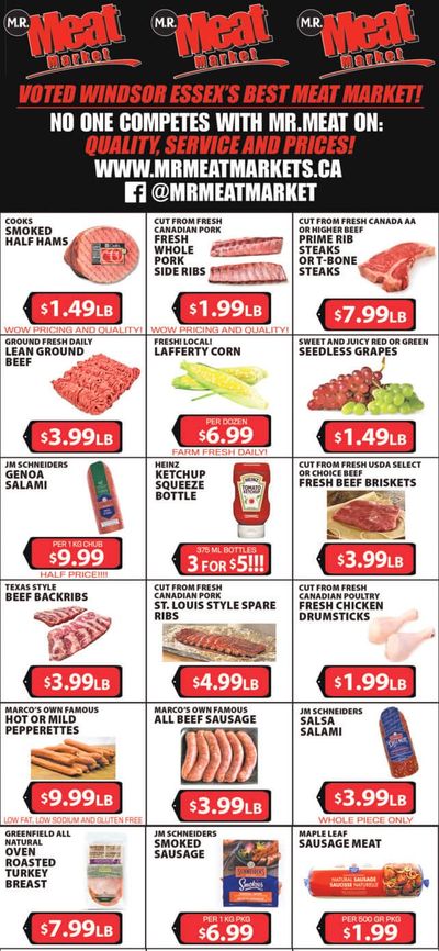 M.R. Meat Market Flyer July 25 to August 1