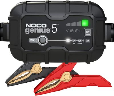 NOCO GENIUS5, 5-Amp Fully-Automatic Smart Charger, 6V And 12V Battery Charger, Battery Maintainer On Sale for $91.99 (Save $21.53) at Amazon Canada