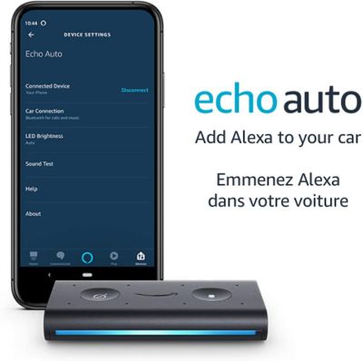 Echo Auto- Hands-free Alexa in your car with your phone On Sale for $44.99 (Save $25.00) at Amazon Canada