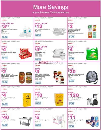 Costco Canada Business Centre Instant Savings Coupons / Flyer, until August 2