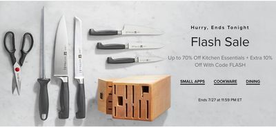 Hudson’s Bay Canada Flash Sale: Today, Save up to 70% off Kitchen Essentials + Extra 10% off with Coupon Code