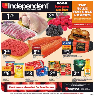 Independent Grocer (Atlantic) Flyer November 21 to 27