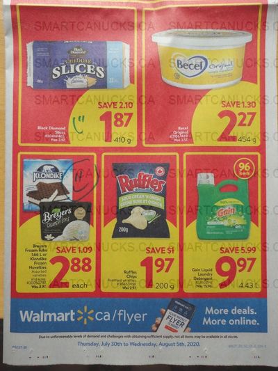 Walmart Canada Flyer Sneak Peek July 30th – August 5th