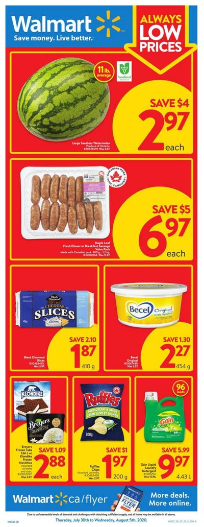 Walmart (ON) Flyer July 30 to August 5