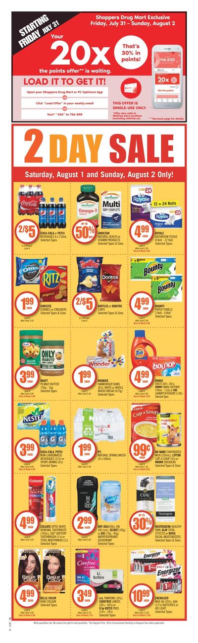Shoppers Drug Mart (ON) Flyer August 1 to 7