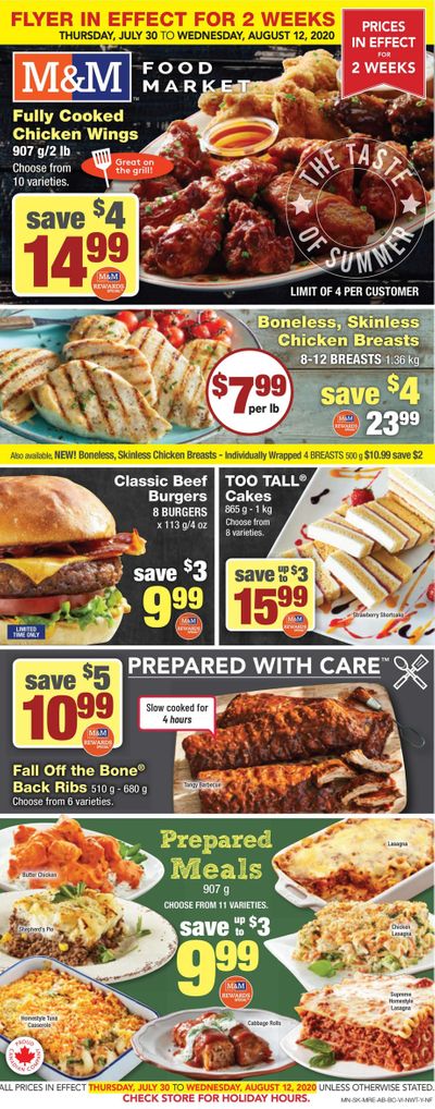 M&M Food Market (AB, BC, NWT, Yukon, NL) Flyer July 30 to August 12