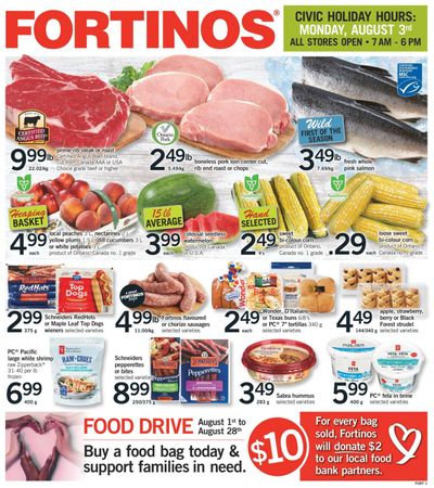 Fortinos Flyer July 30 to August 5