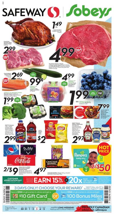 Sobeys (West) Flyer July 30 to August 5
