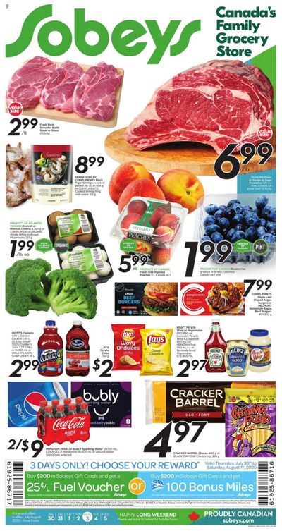 Sobeys (Atlantic) Flyer July 30 to August 5