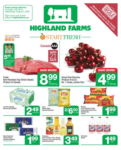 Highland Farms Flyer July 30 to August 5