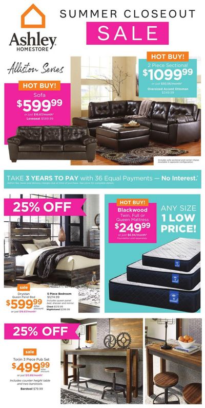 Ashley HomeStore (ON) Flyer July 27 to August 3