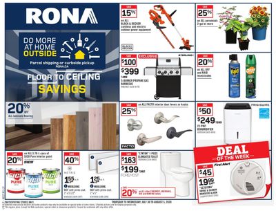 Rona (West) Flyer July 30 to August 5