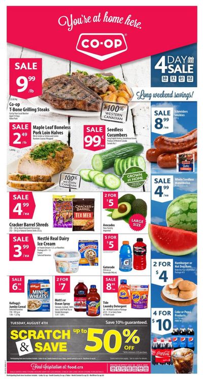 Co-op (West) Food Store Flyer July 30 to August 5