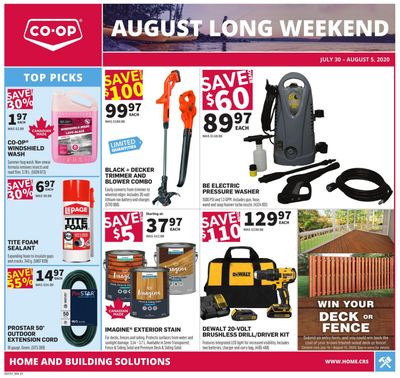 Co-op (West) Home Centre Flyer July 30 to August 5