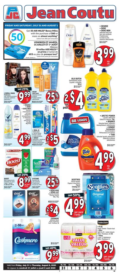 Jean Coutu (NB) Flyer July 31 to August 6