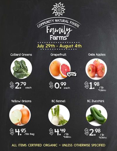 Community Natural Foods Flyer July 29 to August 4