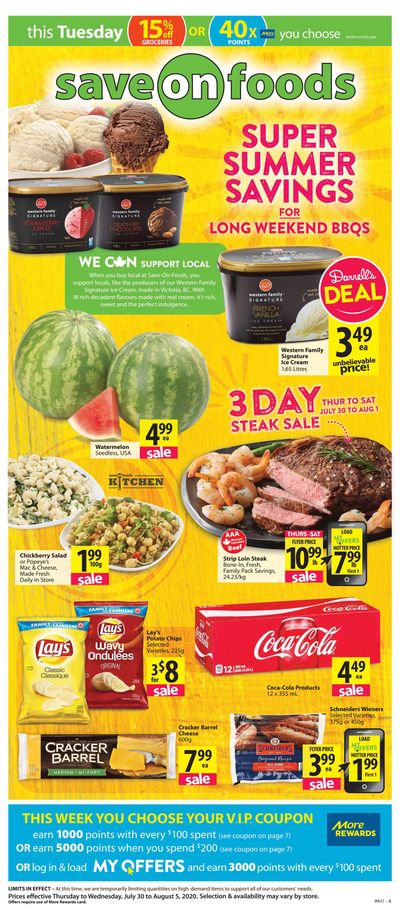 Save on Foods (AB) Flyer July 30 to August 5