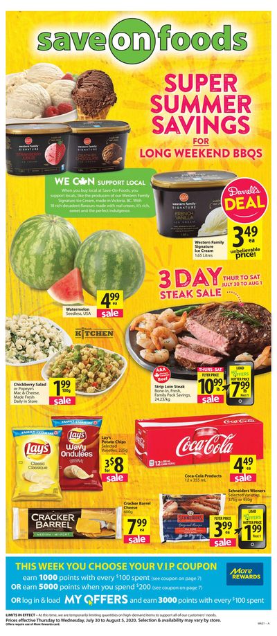 Save on Foods (BC) Flyer July 30 to August 5