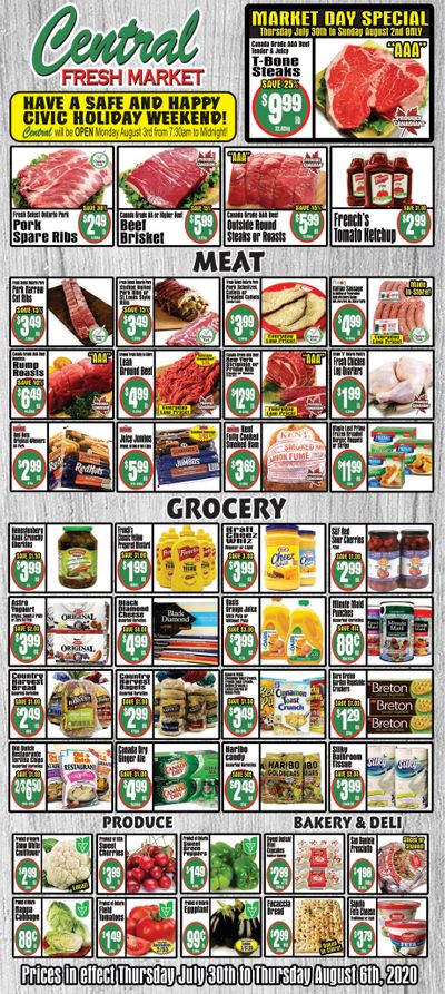 Central Fresh Market Flyer July 30 to August 6