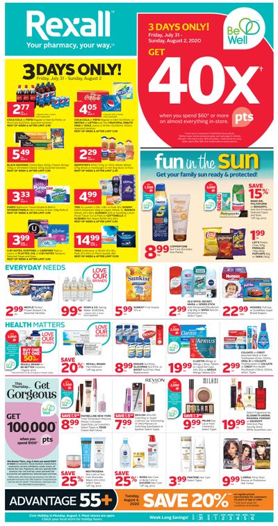 Rexall (West) Flyer July 31 to August 6