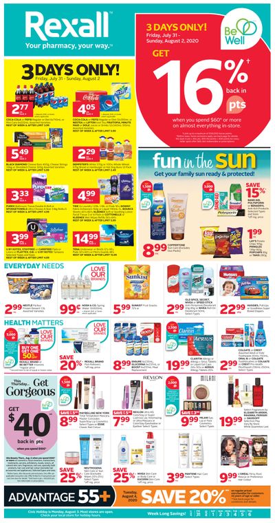 Rexall (AB) Flyer July 31 to August 6