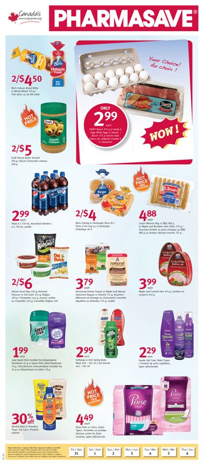 Pharmasave (NB) Flyer July 31 to August 6