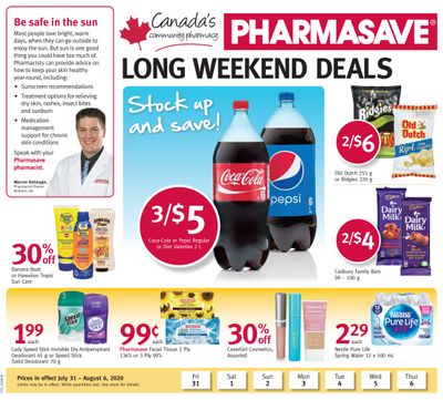 Pharmasave (SK & MB) Flyer July 31 to August 6