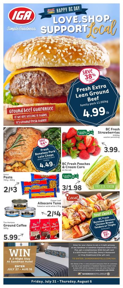 IGA (BC) Flyer July 31 to August 6