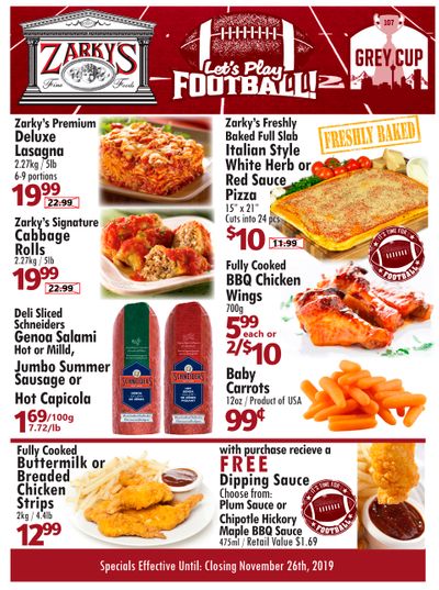 Zarky's Flyer November 20 to 26