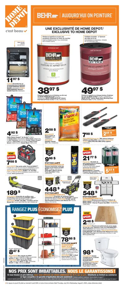 Home Depot (QC) Flyer July 30 to August 5