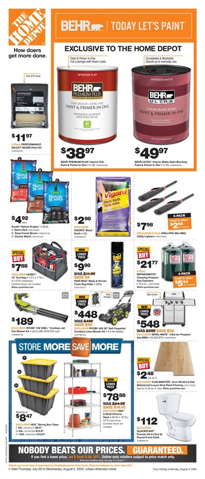 Home Depot (Atlantic) Flyer July 30 to August 5