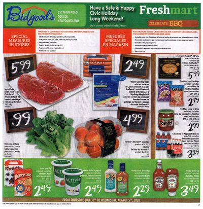 Bidgood's Flyer July 30 to August 5