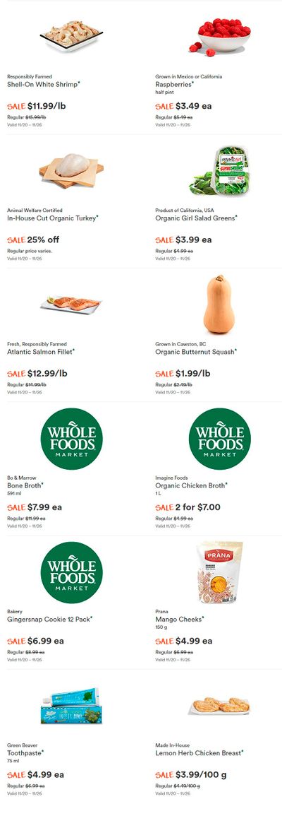 Whole Foods Market (West) Flyer November 20 to 26