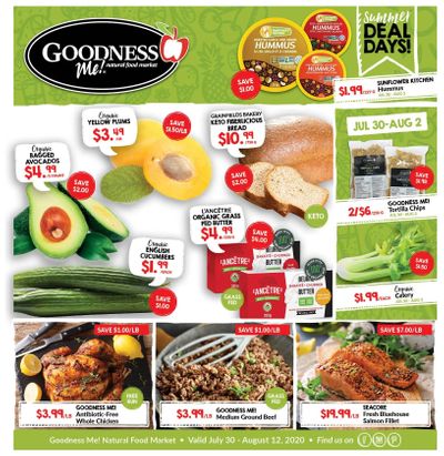 Goodness Me Flyer July 30 to August 12