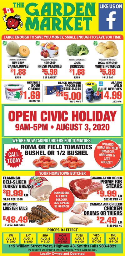 The Garden Market Flyer July 31 to August 6
