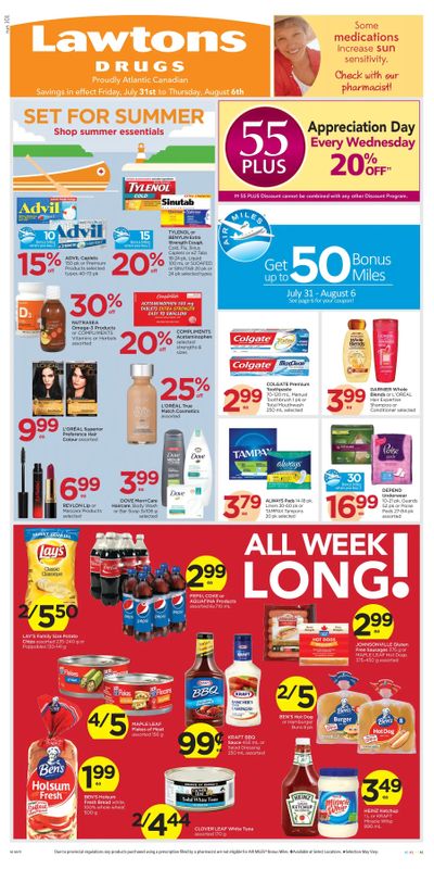 Lawtons Drugs Flyer July 31 to August 6