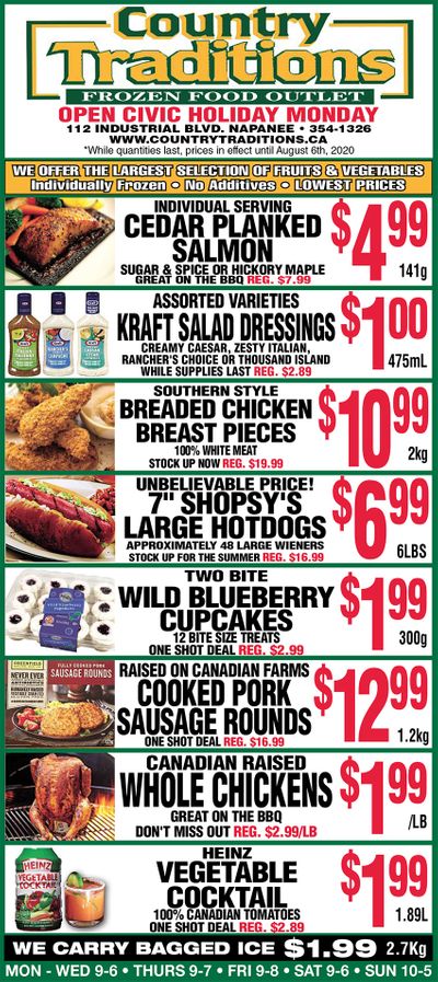 Country Traditions Flyer July 30 to August 6