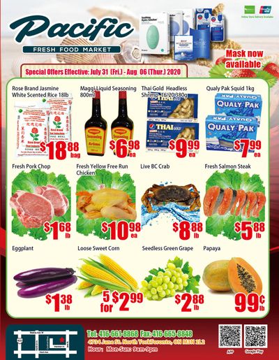 Pacific Fresh Food Market (North York) Flyer July 31 to August 6