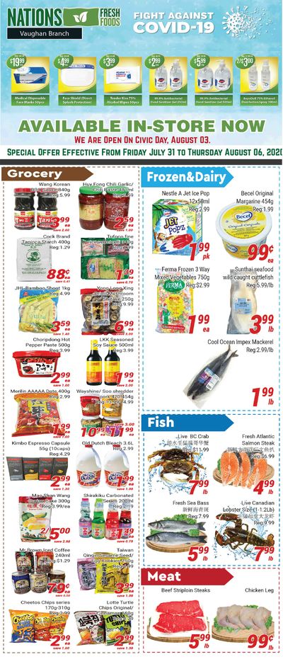 Nations Fresh Foods (Vaughan) Flyer July 31 to August 6