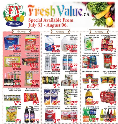 Fresh Value Flyer July 31 to August 6