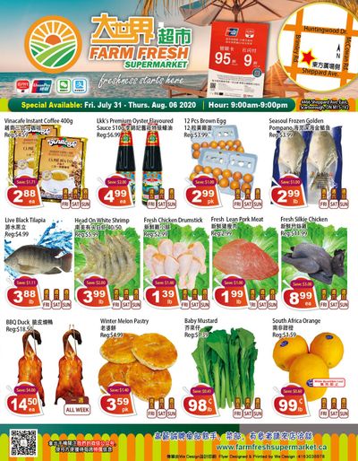 Farm Fresh Supermarket Flyer July 31 to August 6
