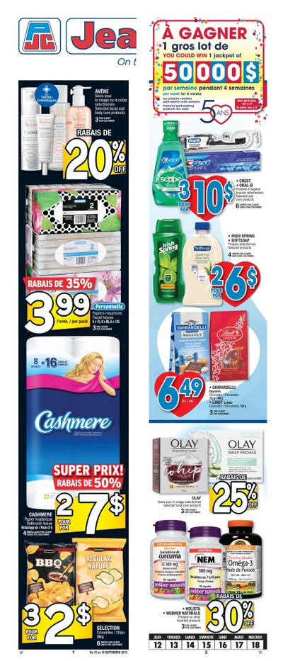 Jean Coutu (QC) Flyer September 12 to 18
