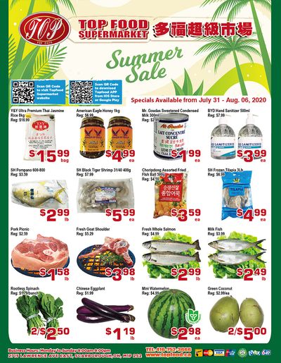 Top Food Supermarket Flyer July 31 to August 6