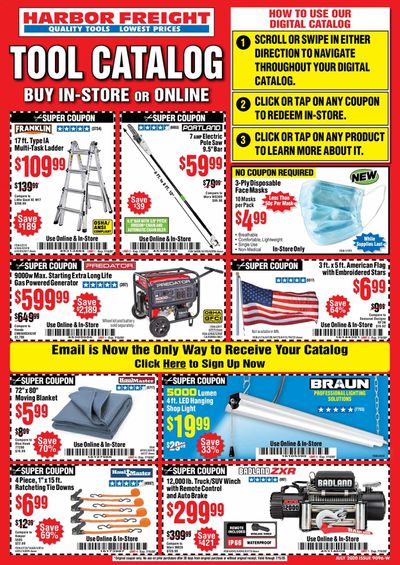 Harbor Freight Weekly Ad July 1 to July 31