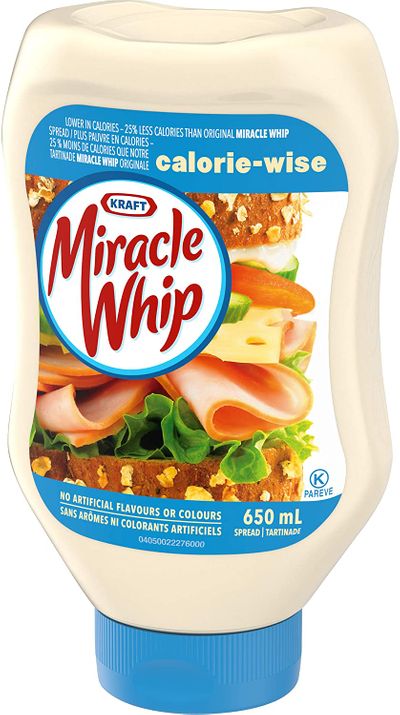Miracle Whip Calorie-Wise Dressing, 650mL EZ Squeeze Bottle On Sale for $ 1.97 (Save $ 1.51) at Amazon Canada